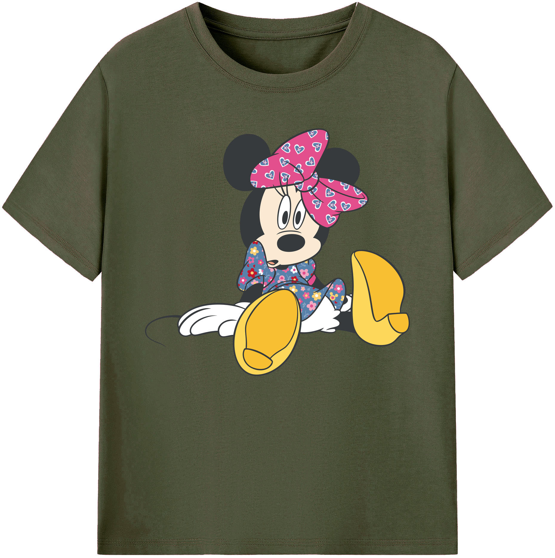 ミッキーマウス Mickey Mouse 綿100％ メンズ半袖Tシャツ｜肌触りやわらか＆通気性
